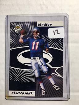 Drew Bledsoe New England Pats Plus Bonus Card In Top Loader