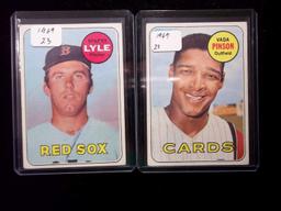 1969 Topps Baseball Semi-star 2 Card Lot