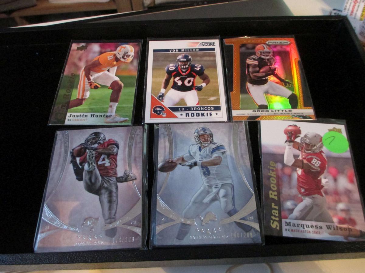 Marquess Wilson,matthew Stafford,darrelle Revis,greg Little,von Miller,justin Hunter