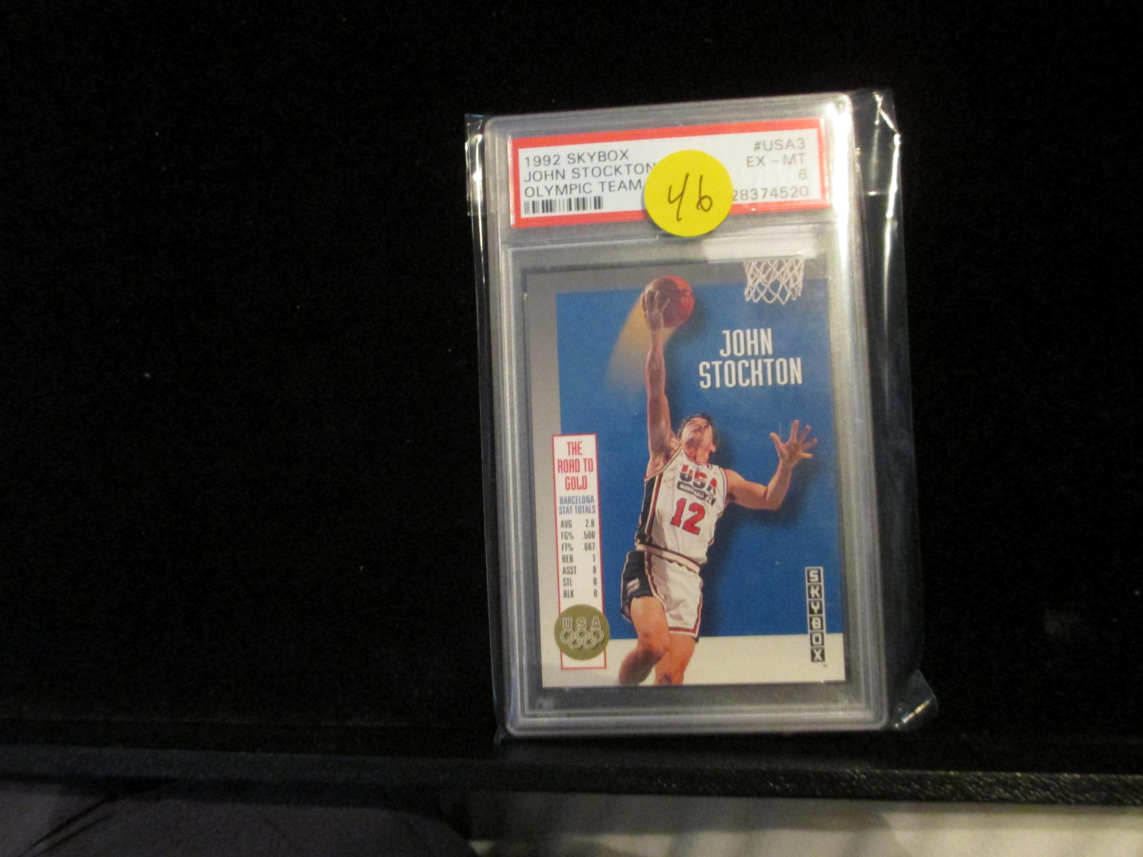 Psa Graded 1992 Skybox John Stockton Olympic Team Mint 6