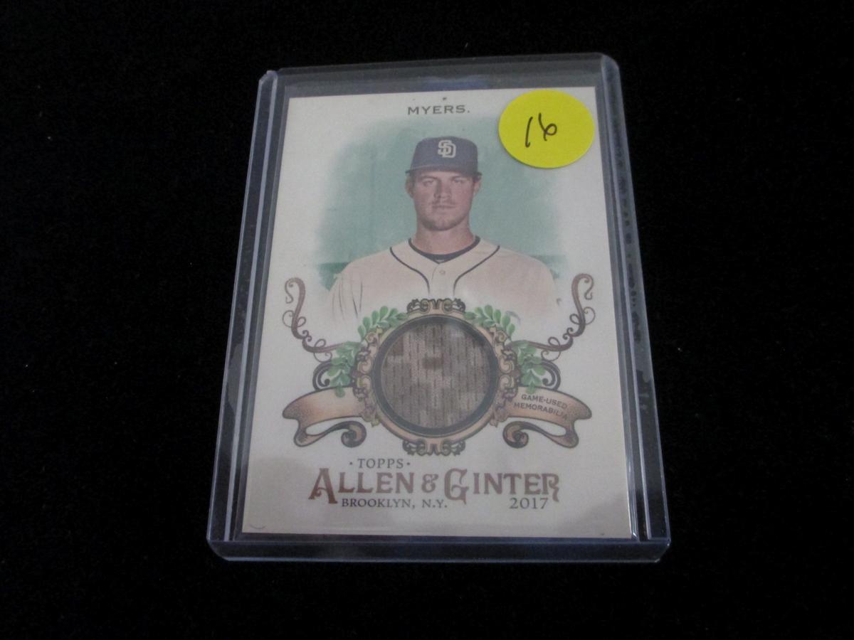 2017 Topps Allen And Ginter Wil Myers Jersey Card