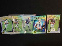 2017 Panini Donruss Football Card Lot Of 5 Elite Rookies Series Inserts