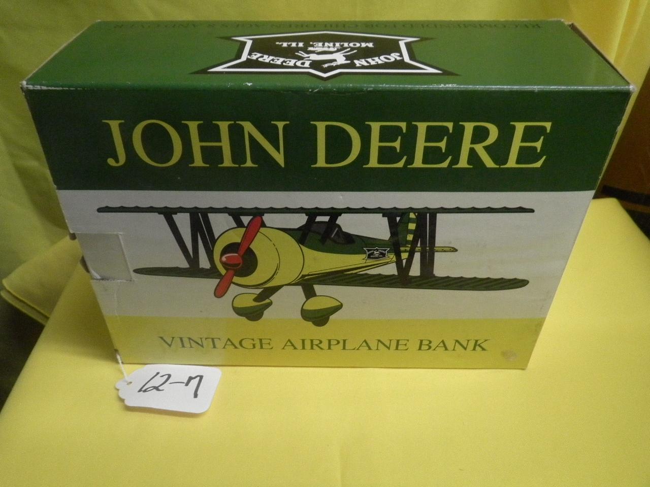 JOHN DEERE VINTAGE AIRPLANE BANK