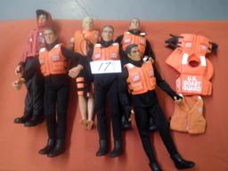 6 DOLLS 1996 HASBRO COAST GUARD