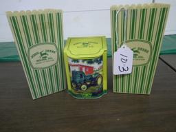 3PC. JOHN DEERE 2-POPCORN HOLDERS