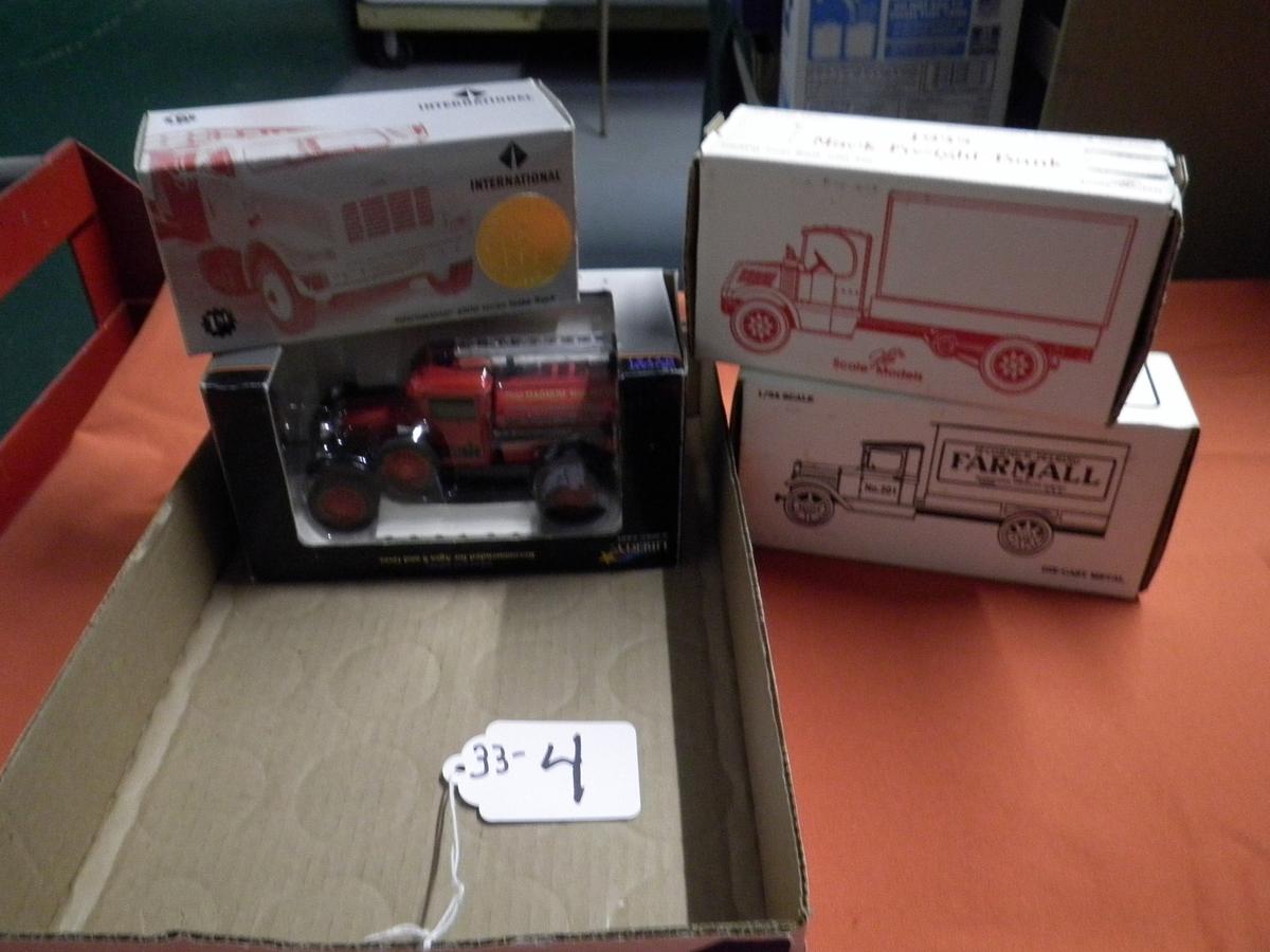 4 BANKS ALL NIB FIRST MAGNUM,1935 MACK FREIGHT,