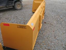 Industrias America 10' skid steer push blade