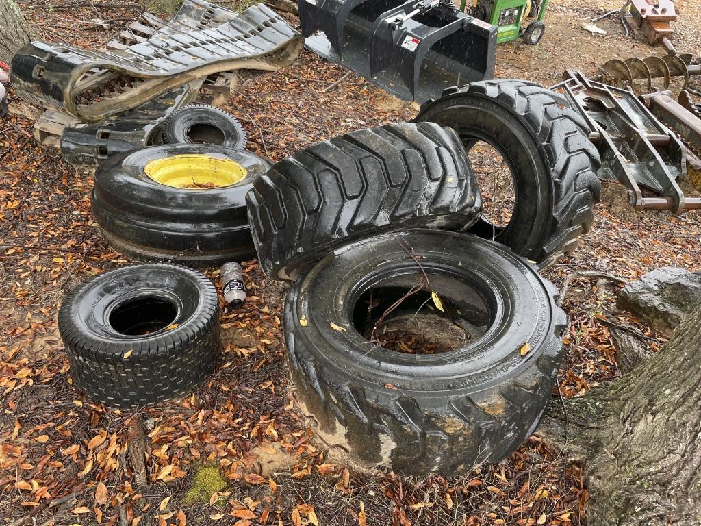 4-Used Skid Steer Tires