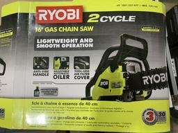 New Ryobi 16" Gas Chainsaw RY3716