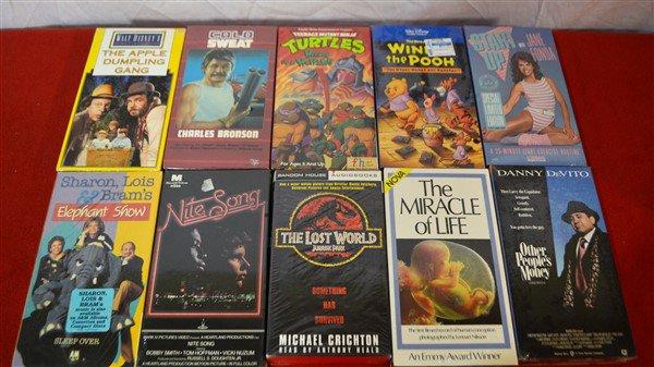 22 Unopened VHS Movies