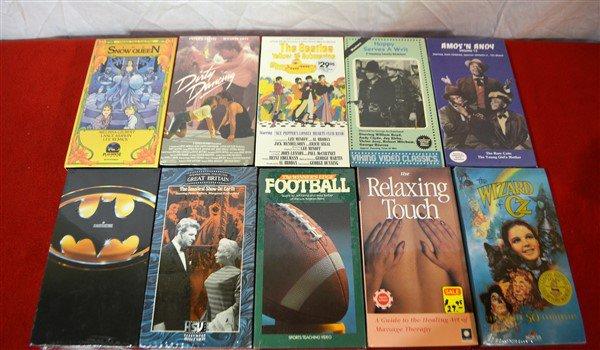 22 Unopened VHS Movies