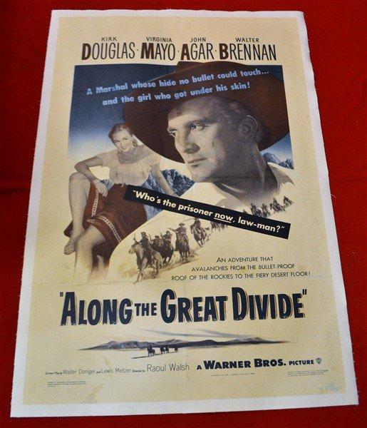 "Along The Great Divide" *Linenbacked* Movie Poster