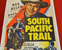 "South Pacific Trail" *Linenbacked* Movie Poster