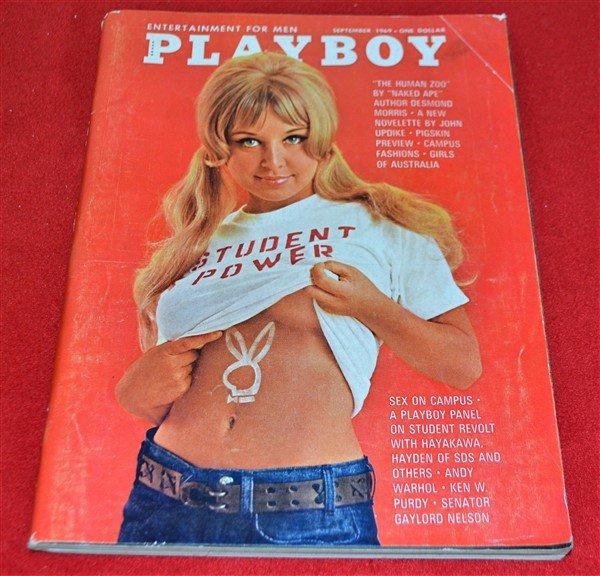 3 Old Playboy Magazines