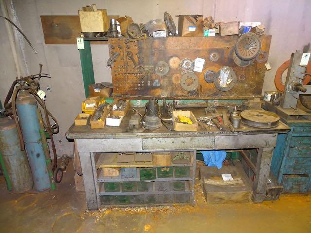 SUMP PUMP, TOOLS, CLAMPS, HARDWARE & WORK BENCH