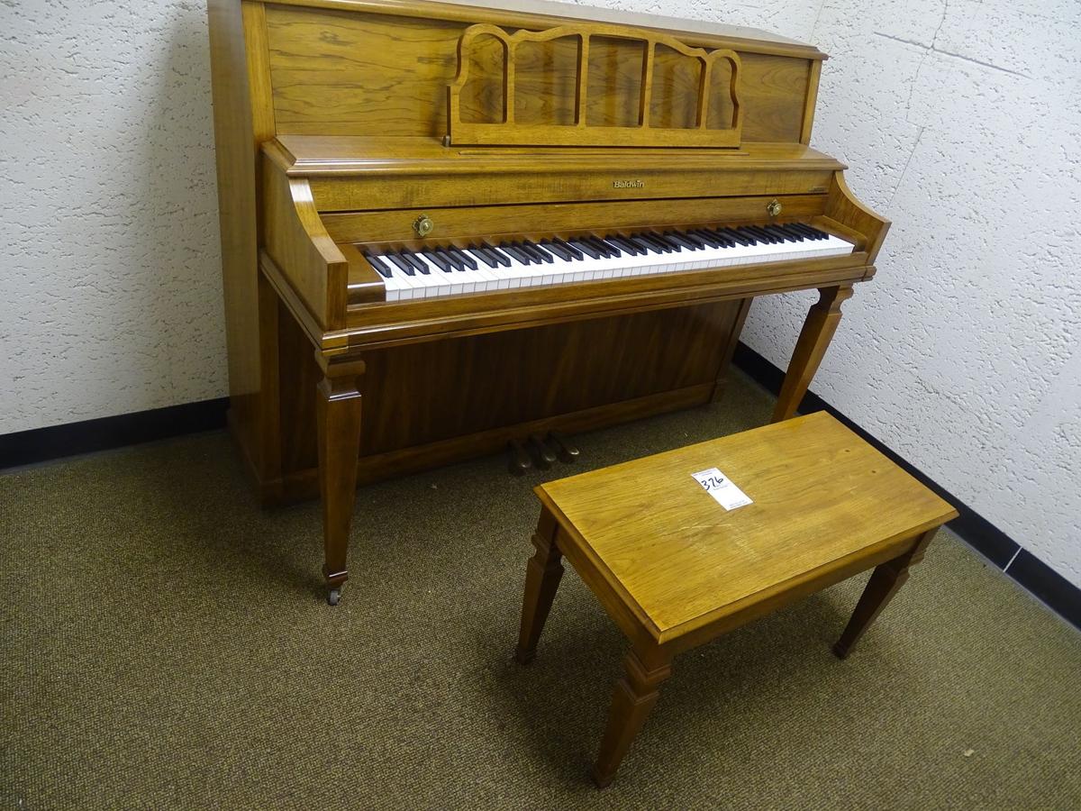 BALDWIN PIANO W/BENCH ACROSONIC