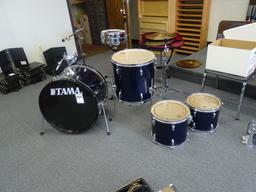 TAMA DRUM SET W/STICKS BRUSHES