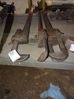 RIGID PIPE WRENCHES (X4) 3-36” & 1-48”