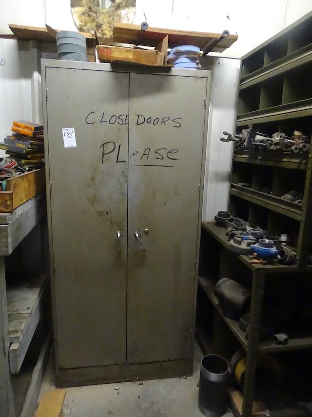 2 DOOR CABINET W/ GRINDING WHEELS X1