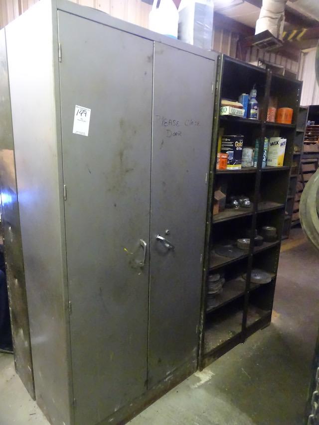 2 DOOR CABINET W/ GRINDING & BRUSH