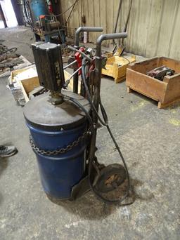 IR AIR GREASE GUN W/CART