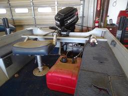 LUNKER BOAT 16LTD W/25HP MERCURY MOTOR & TRAILER