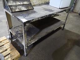 METAL TABLE 72 X 33