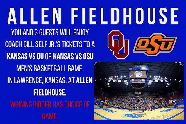 Bill Self’s Personal Tickets at Allen Fieldhouse in Lawrence, KS,