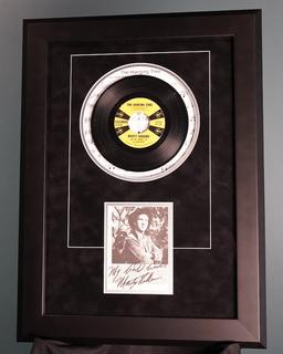 Marty Robbins “The Hanging Tree” Framed Autographed Record 18 x 23