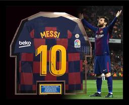 Lionel Messi autographed & framed jersey