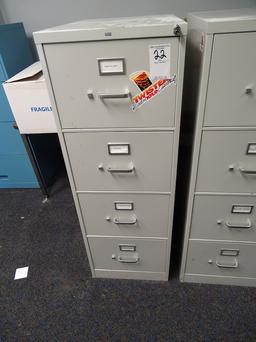 HAN FOUR DRAWER FILE CABINET 18”X25”X52”