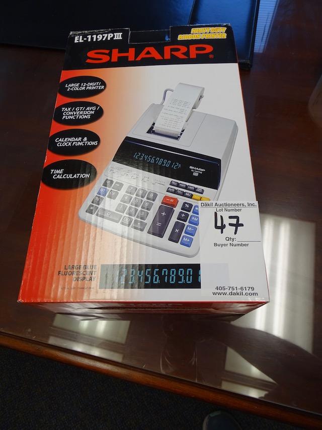 NEW IN BOX SHARP HEAVY DUTY CALCULATOR, ROOM B 10TH FLOOR