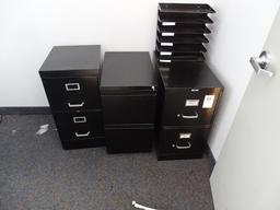 TWO DRAWER FILE CABINETS (X3)