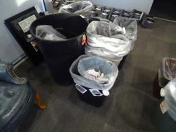 PLASTIC TRASH CANS (X24)