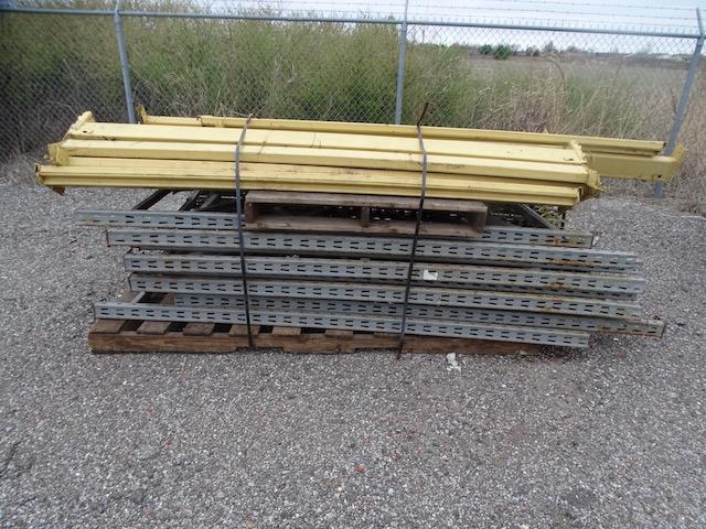 PALLET RACKING W/16', 14', 12' & 8' UPRIGHTS, CROSS AMRS & CARTS