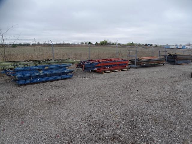 PALLET RACKING W/16', 14', 12' & 8' UPRIGHTS, CROSS AMRS & CARTS