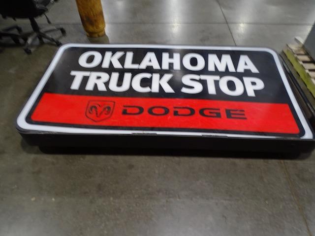 OKLAHOMA TRUCK STOP LIGHT UP SIGN