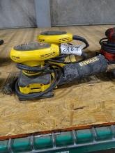 DEWALT ELECTRIC PALM SANDERS (X2)