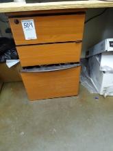 THREE DRAWER FILE CABINET NO KEY