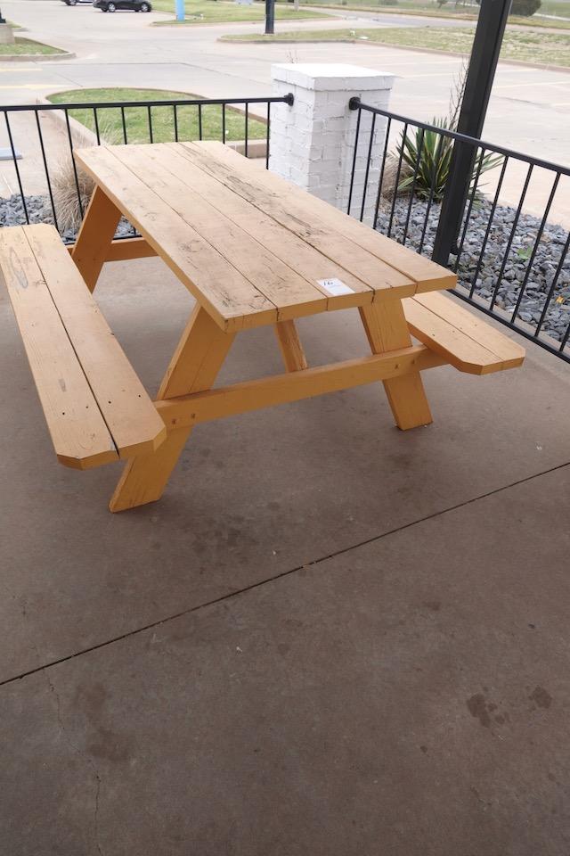 WOODEN PICNIC TABLE