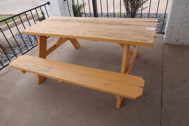 WOODEN PICNIC TABLE