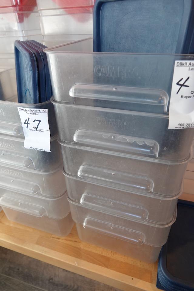 DRY STORAGE TUBS W/LIDS (X4)