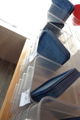 DRY STORAGE TUBS W/LIDS (X4)