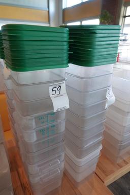 DRY STORAGE TUBS W/LIDS (X10)