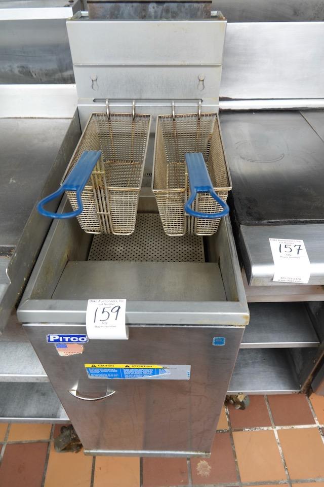 PITCO DOUBLE BASKET GAS DEEP FRYER