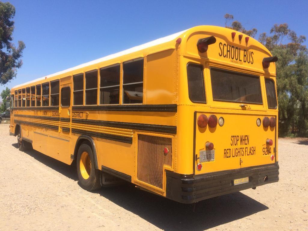 OFFSITE LOT - 1992 BLUE BIRD SCHOOL BUS