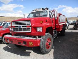 1991 FORD F-750 BRUSH TRUCK