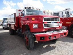 1991 FORD F-750 BRUSH TRUCK