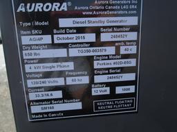 2015 AURORA GENERATOR