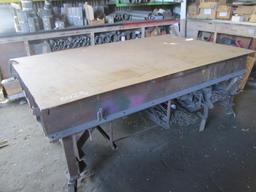 8'x 5' Metal Work Table